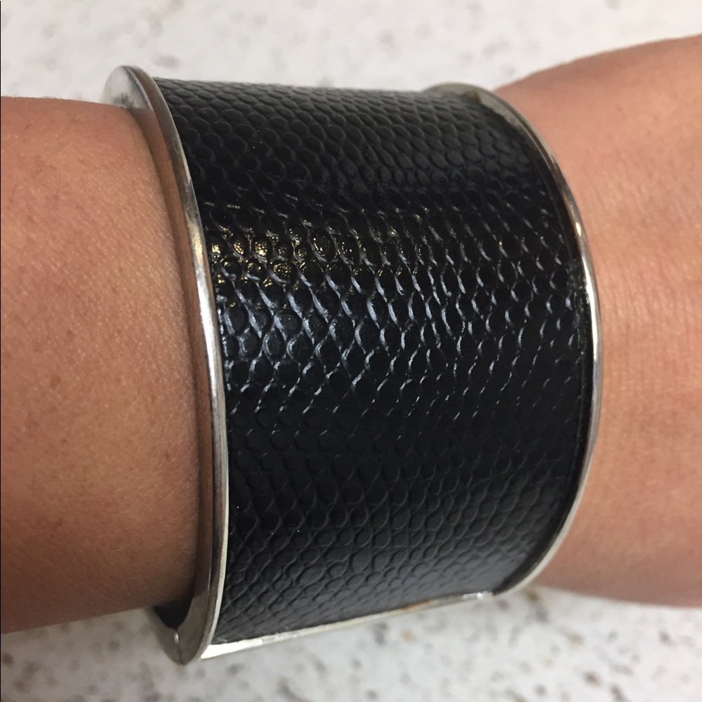 Black Cuffed Bracelet